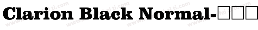 Clarion Black Normal字体转换